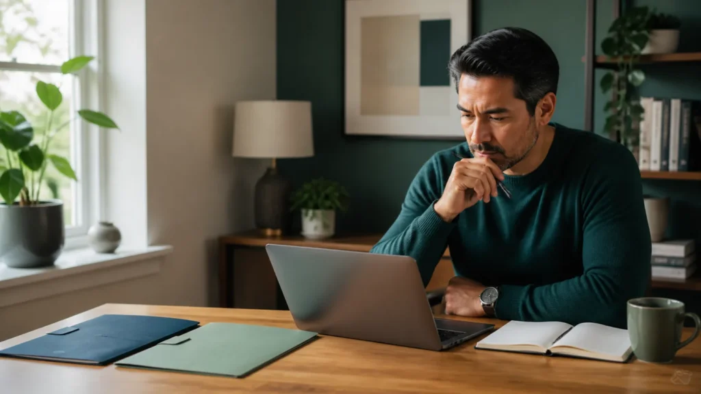 Professional comparing two job offers and household costs