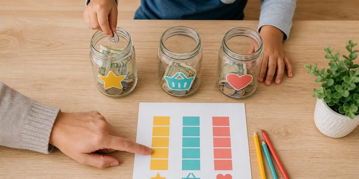 Save, Spend and Give Jars: A Practical Family System